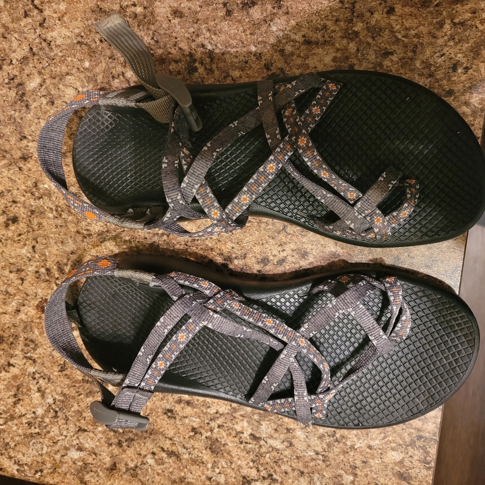 Chaco Sandal with Brown and Orange Sole